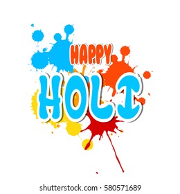 Happy holi vector design , Happy holi