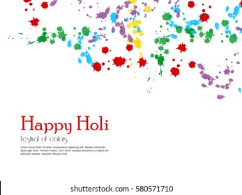 Happy holi vector design , Happy holi