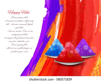 Happy holi vector design , Happy holi