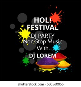 Happy holi vector elements 