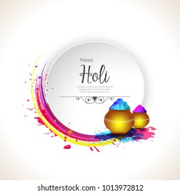 Happy holi vector elements for card design , Happy holi design