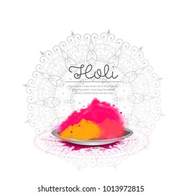 Happy holi vector elements for card design , Happy holi design