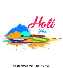Happy holi vector elements for card design , Happy holi design