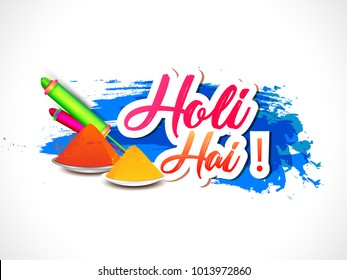 Happy holi vector elements for card design , Happy holi design