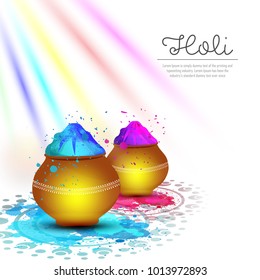 Happy holi vector elements for card design , Happy holi design