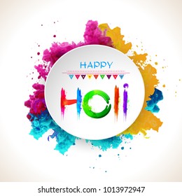 Happy holi vector elements for card design , Happy holi design