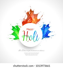 Happy holi vector elements for card design , Happy holi design