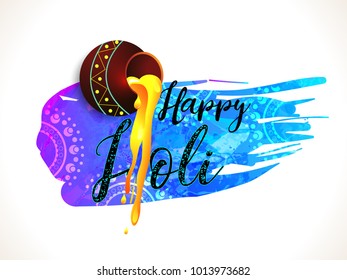 Happy holi vector elements for card design , Happy holi design