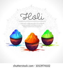 Happy holi vector elements for card design , Happy holi design