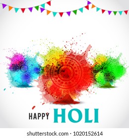 Happy holi vector elements for card design , Happy holi design