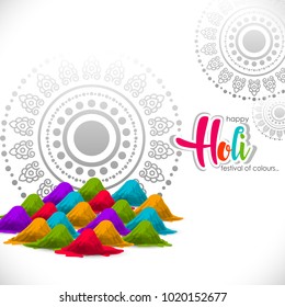 Happy holi vector elements for card design , Happy holi design