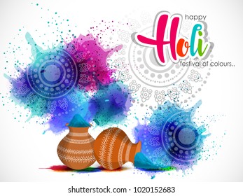 Happy holi vector elements for card design , Happy holi design