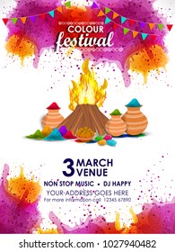 
Happy holi vector elements for card design , Happy holi design.