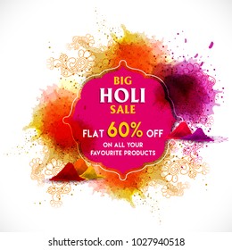 
Happy holi vector elements for card design , Happy holi design.