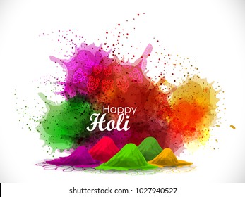 
Happy holi vector elements for card design , Happy holi design.