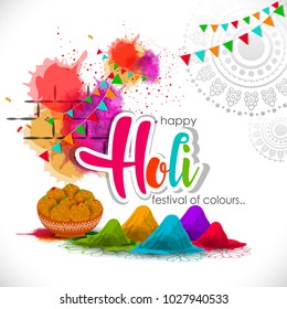 
Happy holi vector elements for card design , Happy holi design.