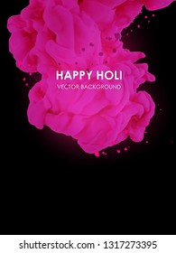 Happy holi vector elements for card design , Happy holi design - Vector