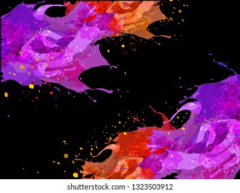 Happy holi vector elements for card design , Happy holi design - Vector