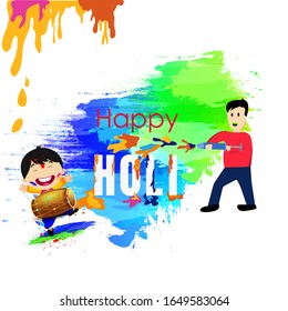 Happy holi vector elements for card design , Happy holi background design