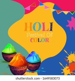 Happy holi vector elements for card design , Happy holi background design