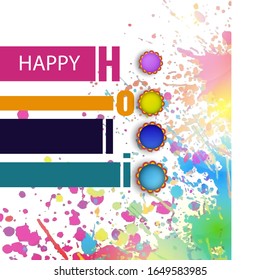 Happy holi vector elements for card design , Happy holi background design