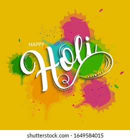 Happy holi vector elements for card design , Happy holi background design