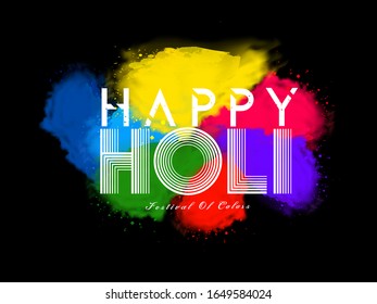 Happy holi vector elements for card design , Happy holi background design