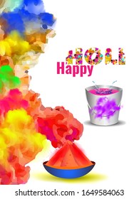 Happy holi vector elements for card design , Happy holi background design