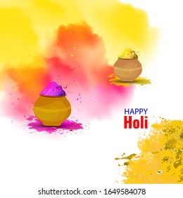 Happy holi vector elements for card design , Happy holi background design