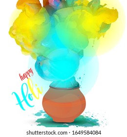Happy holi vector elements for card design , Happy holi background design