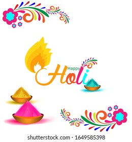 Happy holi vector elements for card design , Happy holi design