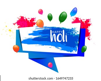 Happy holi vector elements for card design , Happy holi design