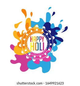 Happy holi vector elements for card design , Happy holi design