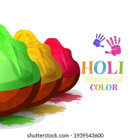 Felices elementos vectoriales de holi para el diseño de la tarjeta, Feliz diseño de holi.