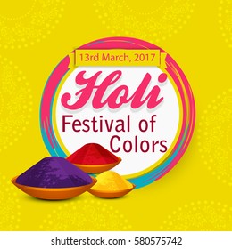 Happy holi vector elements for card design , Happy holi design 