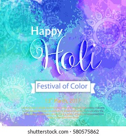 Happy holi vector elements for card design , Happy holi design 