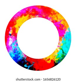 Happy holi vector elements for invitation. Smart design. Space for text. Background for holidays. Kids design.  Copy paste. Easy to edit information. 
Bright multi-colored paints.