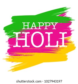 Happy Holi Vector Illustration .