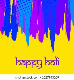 Happy Holi Vector Illustration .