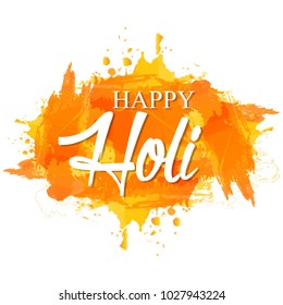 Happy Holi Vector Illustration .