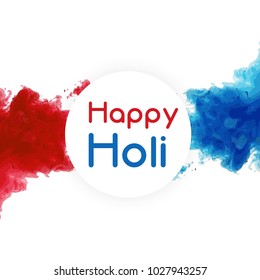 Happy Holi Vector Illustration .