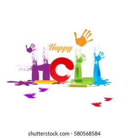 Happy holi vector illustration 