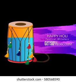 Happy holi vector illustration 