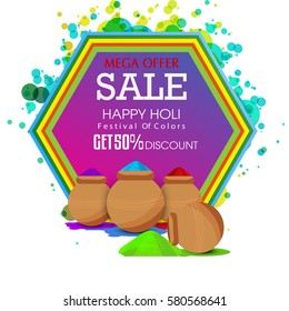 Happy holi vector illustration 