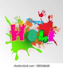 Happy holi vector illustration 