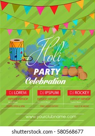 Happy holi vector illustration 