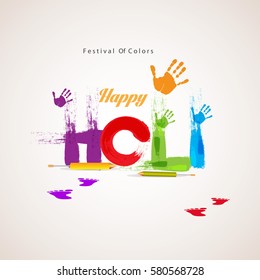 Happy holi vector illustration 