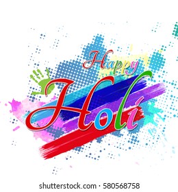 Happy holi vector illustration 