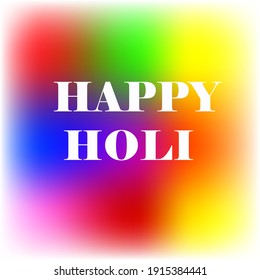 Happy Holi vector illustration colorful background