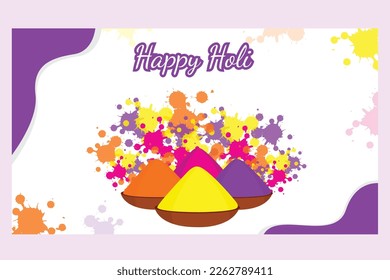 illustration vectorielle joyeuse holi